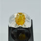 AAE 6244 Chandi Ring 925, Stone: Pukhraj