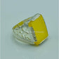 AAE 6765 CHANDI RING 925, STONE: YELLOW AQEEQ - AmeerAliEnterprises