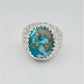 AAE 6674 Chandi Ring 925, Stone: Shajri Feroza