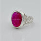 AAE 6588 Chandi Ring 925, Stone: Irani Poota Yaqoot