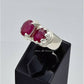 AAE 6656 Chandi Ring 925, Stone: Ruby