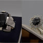 Silver Couple Rings: Pair 34,  Stone: Zircon - AmeerAliEnterprises