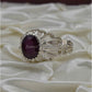 AAE 3427 Chandi Ring 925, Stone: Ruby (Yaqoot)