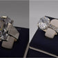 Silver Couple Rings: Pair 79,  Stone: Zircon - AmeerAliEnterprises