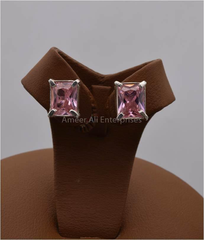 AAE 5712 Chandi Earring 925, Stone: Zircon - AmeerAliEnterprises