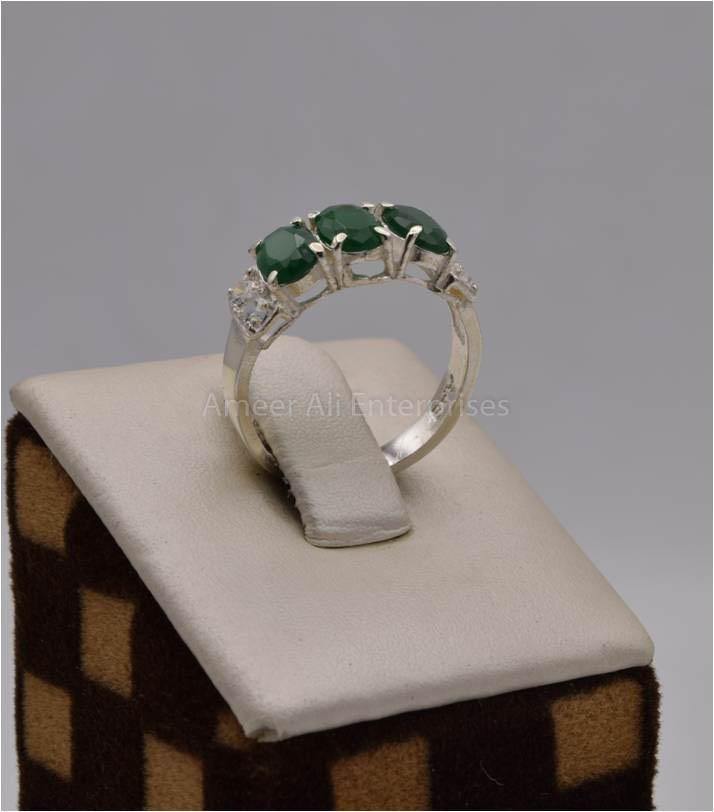AAE 2523 Chandi Ring 925, Stone: Zircon - AmeerAliEnterprises