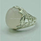 AAE 6866 Chandi Ring 925, Stone: Dur e Najaf