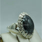 AAE 6715 Chandi Ring 925, Stone: Hadeed (Naad-e-Ali A.S) - AmeerAliEnterprises