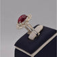 AAE 2538 Chandi Ring 925, Stone: Irani Poota Yaqoot - AmeerAliEnterprises