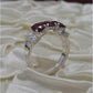 AAE 1135 Chandi Ring 925, Stone: Ruby (Yaqoot) - AmeerAliEnterprises