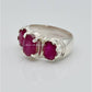 AAE 6656 Chandi Ring 925, Stone: Ruby