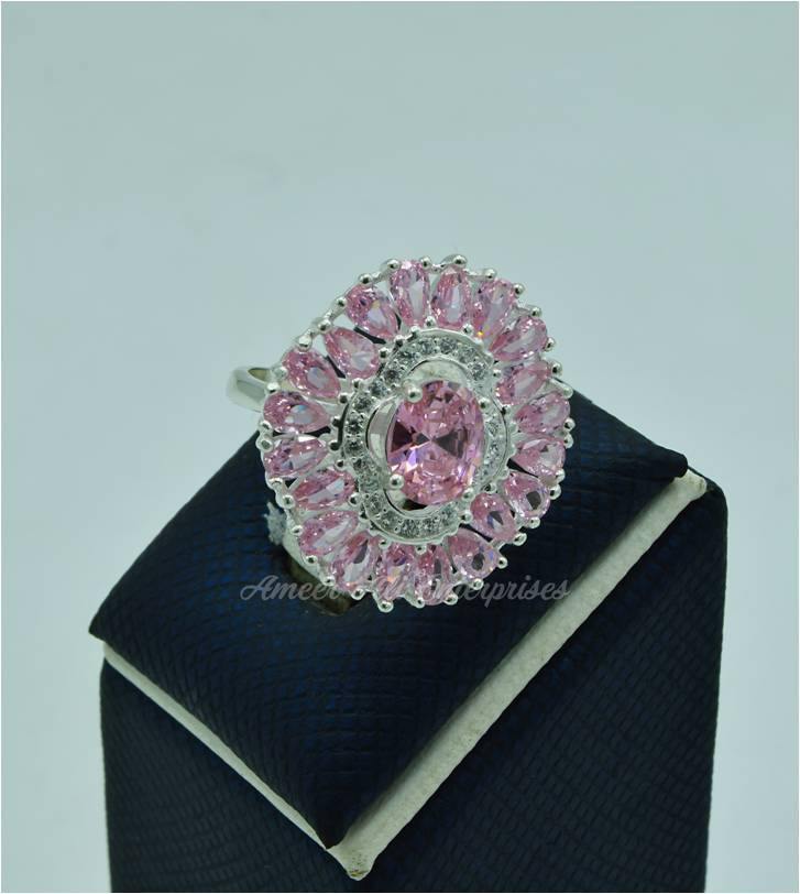 AAE 5535 Chandi Ring 925, Stone: Zircon - AmeerAliEnterprises