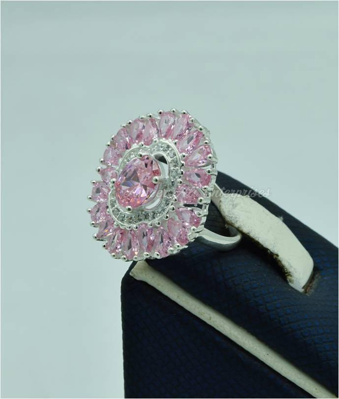 AAE 5535 Chandi Ring 925, Stone: Zircon - AmeerAliEnterprises