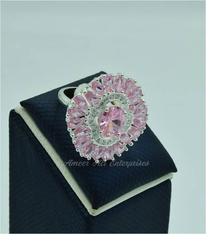 AAE 5535 Chandi Ring 925, Stone: Zircon - AmeerAliEnterprises