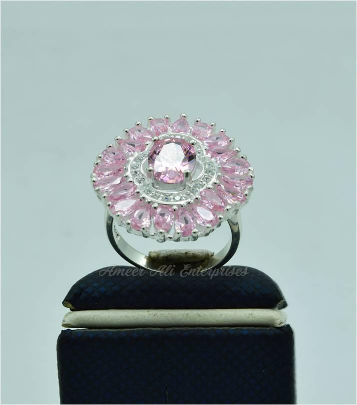 AAE 5535 Chandi Ring 925, Stone: Zircon - AmeerAliEnterprises