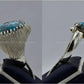 Silver Couple Rings: Pair 119,  Stone: Shajri Feroza - AmeerAliEnterprises
