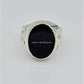 AAE 6651 Chandi Ring 925, Stone: Aqeeq