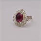 AAE 2538 Chandi Ring 925, Stone: Irani Poota Yaqoot - AmeerAliEnterprises