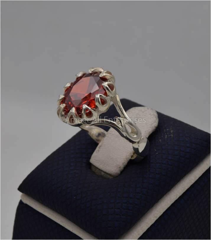 AAE 5630 Chandi Ring 925, Stone: Zircon - AmeerAliEnterprises