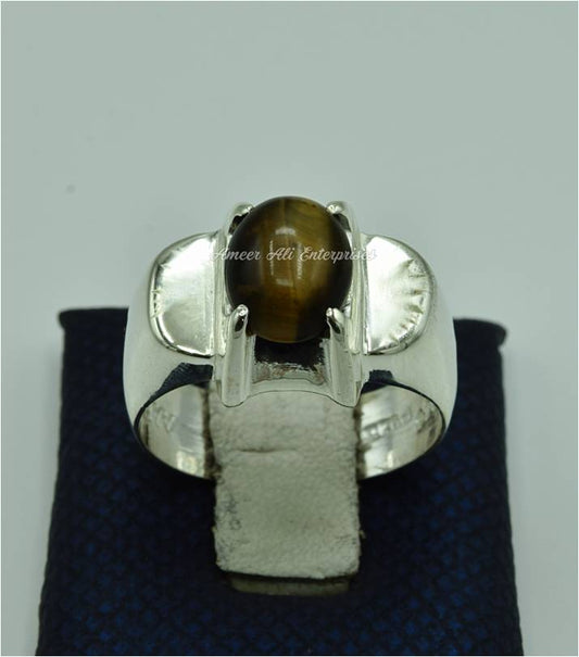 AAE 6867 Chandi Ring 925, Stone: Tiger's Eye