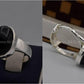 Silver Couple Rings: Pair 19,  Stone: Black Aqeeq (Agate) - AmeerAliEnterprises