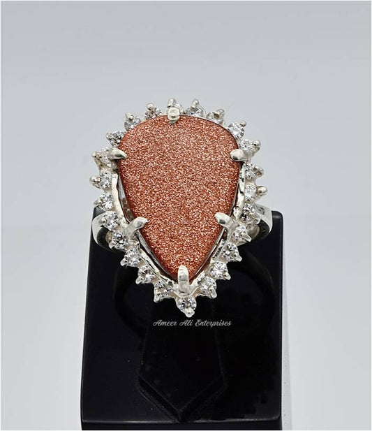 AAE 5902 Chandi Ring 925, Stone: SunSitara