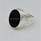 AAE 6651 Chandi Ring 925, Stone: Aqeeq