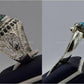Silver Couple Rings: Pair 135,  Stone: Shajri Feroza - AmeerAliEnterprises