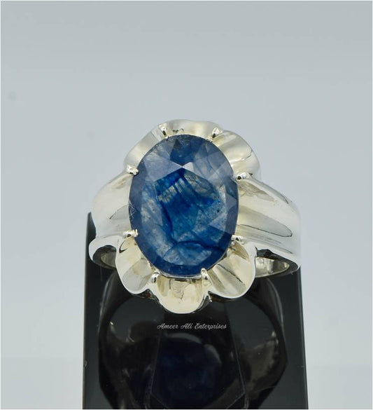 AAE 6254 Chandi Ring 925, Stone: Neelam