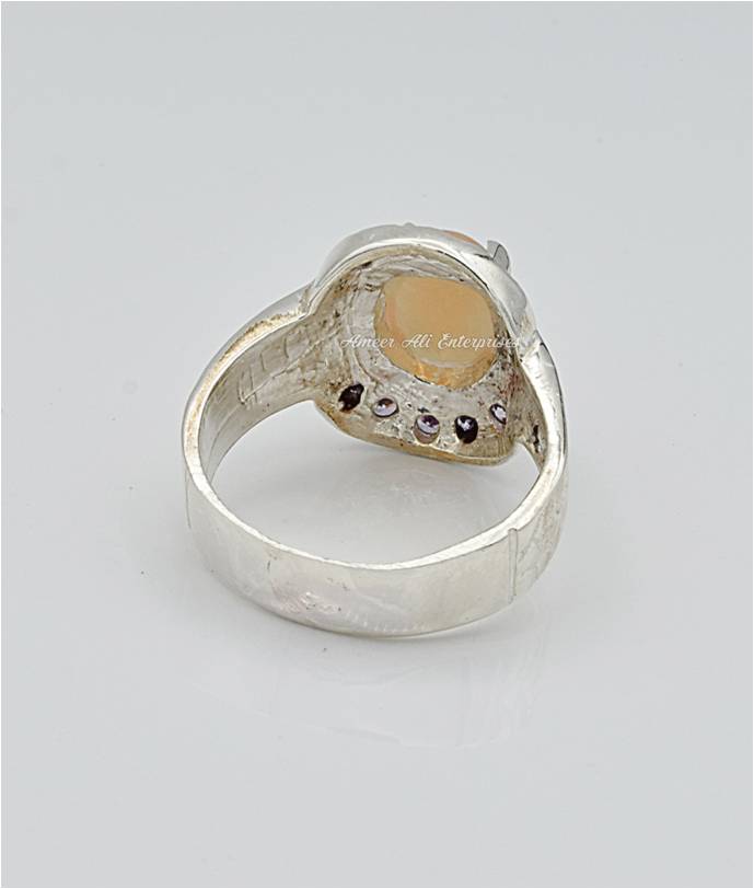 AAE 6654 Chandi Ring 925, Stone: Opal