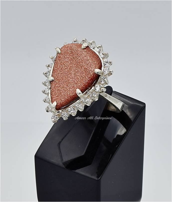 AAE 5902 Chandi Ring 925, Stone: SunSitara
