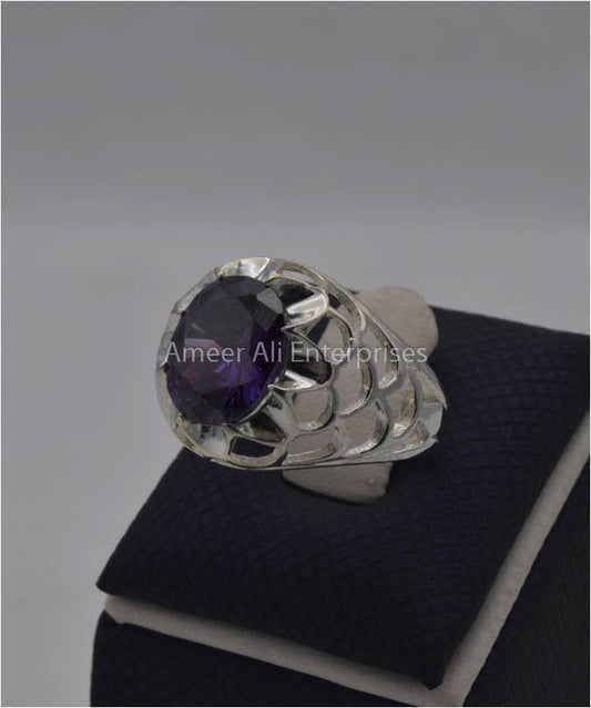 AAE 2244 Chandi Ring 925, Stone: Zircon - AmeerAliEnterprises