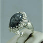 AAE 6715 Chandi Ring 925, Stone: Hadeed (Naad-e-Ali A.S) - AmeerAliEnterprises