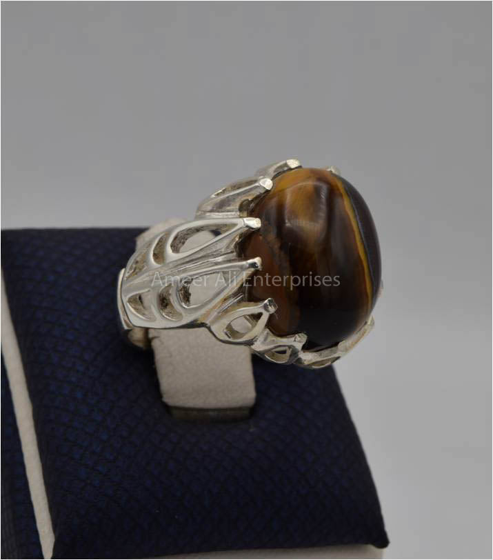 AAE 3556 Chandi Ring 925, Stone: Tiger's Eye