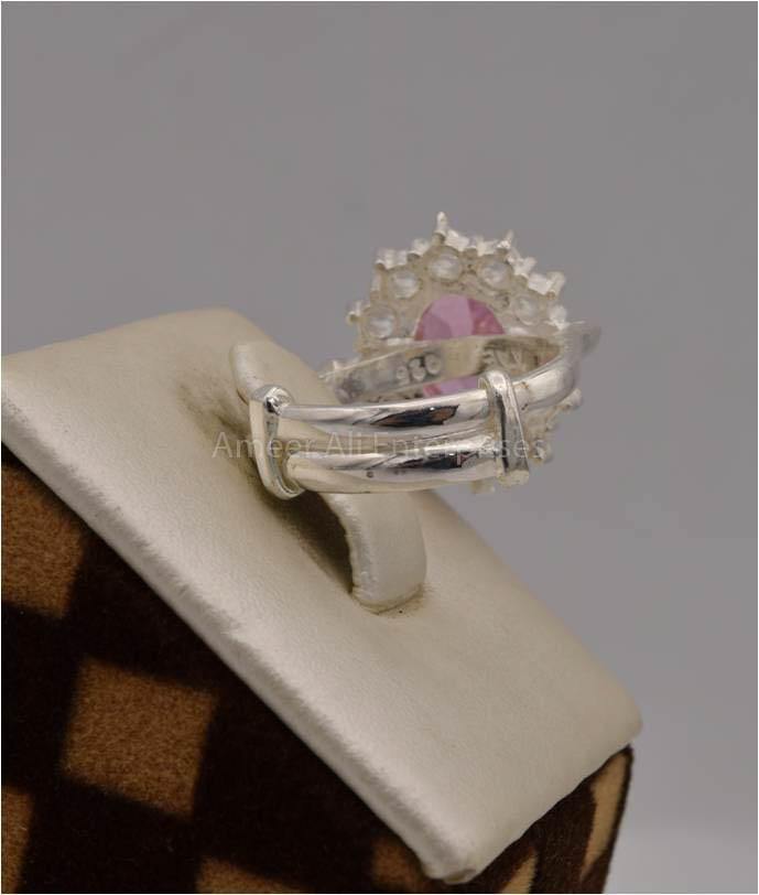 AAE 2409 Chandi Ring 925, Stone: Zircon - AmeerAliEnterprises