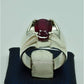 AAE 6857 Chandi Ring 925, Stone: Ruby