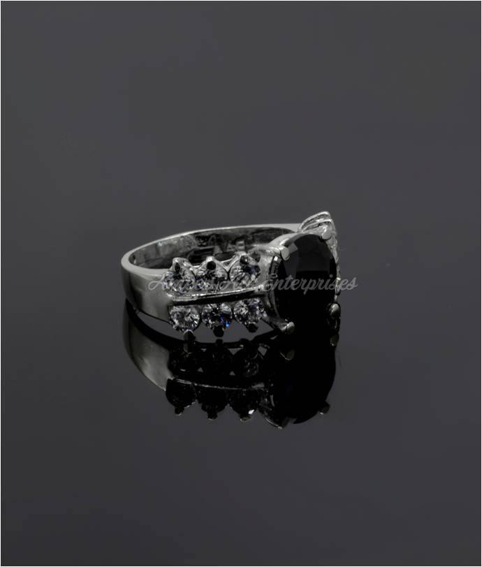 AAE 6116 Chandi Ring 925, Stone: Zircon - AmeerAliEnterprises