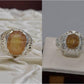 Silver Couple Rings: Pair 2,  Stone: Pukhraj (Yellow Sapphire) - AmeerAliEnterprises