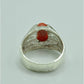 AAE 6842 Chandi Ring 925, Stone: Marjan