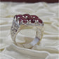 AAE 4526 Chandi Ring 925, Stone: Ruby Yaqoot