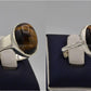 Silver Couple Rings: Pair 15, Stone: Tiger`s Eye - AmeerAliEnterprises