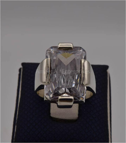 AAE 1805 Chandi Ring 925, Stone: Zircon - AmeerAliEnterprises