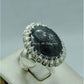 AAE 6715 Chandi Ring 925, Stone: Hadeed (Naad-e-Ali A.S) - AmeerAliEnterprises