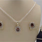 AAE 2499 Chandi Set 925, Stone: Zircon - AmeerAliEnterprises