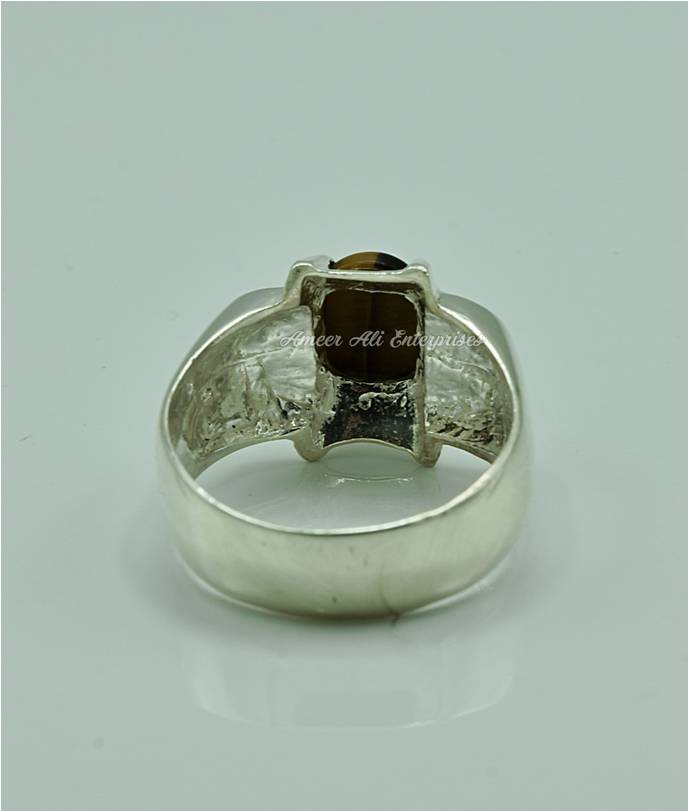 AAE 6867 Chandi Ring 925, Stone: Tiger's Eye