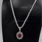 AAE 5780 Chandi Pendant 925, Stone: Ruby - AmeerAliEnterprises