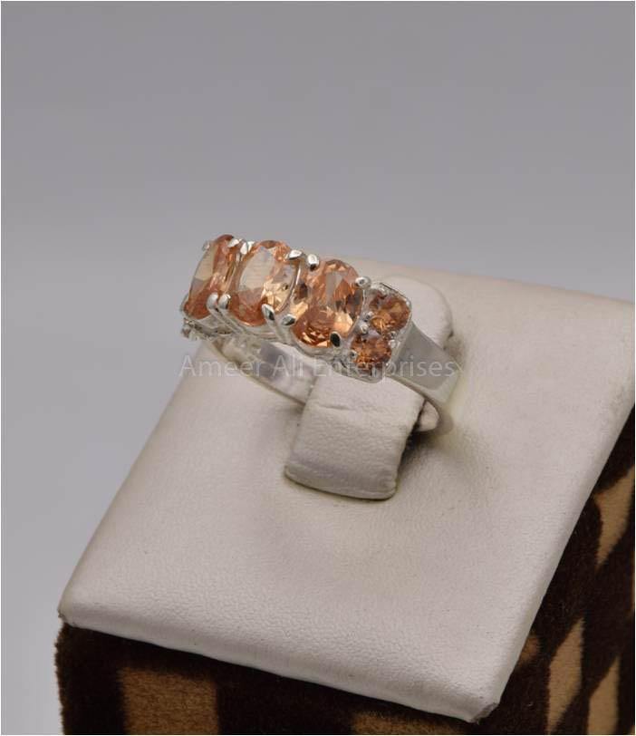 AAE 2524 Chandi Ring 925, Stone: Zircon - AmeerAliEnterprises