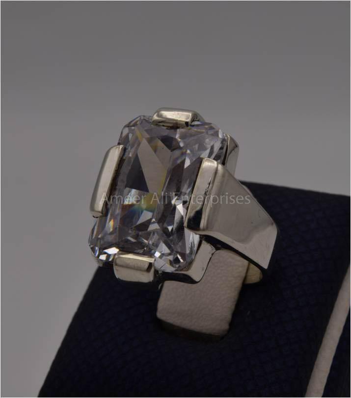 AAE 1805 Chandi Ring 925, Stone: Zircon - AmeerAliEnterprises