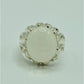 AAE 6911 Chandi Ring 925, Stone: Dur e Najaf