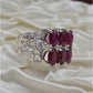 AAE 4526 Chandi Ring 925, Stone: Ruby Yaqoot